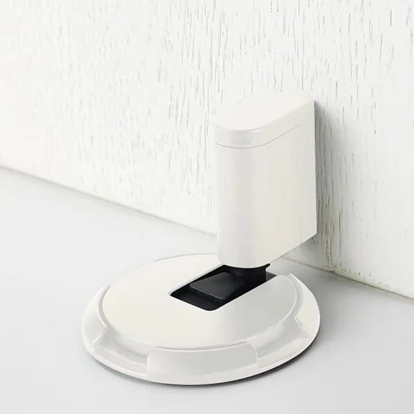 Adjustable Door Stopper with Locking Grip and Adhesive or Screw Mount, Fits 0.98 Inch Gap
