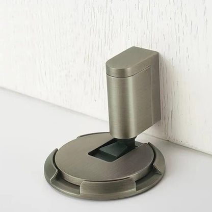 Adjustable Door Stop with Locking Grip and Adhesive or Screw Mount, Fits Up to 0.98 in