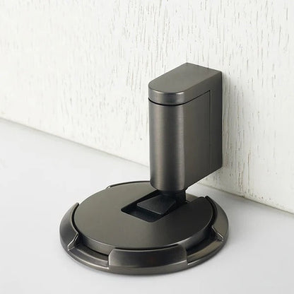 Adjustable Door Stopper with Locking Grip and Adhesive or Screw Mount, Fits 0.98 Inch Gap