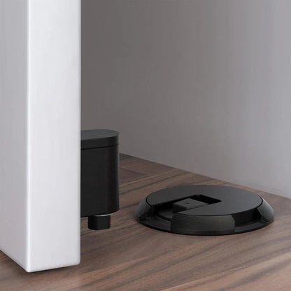 Adjustable Door Stop with Locking Grip and Adhesive or Screw Mount, Fits Up to 0.98 in