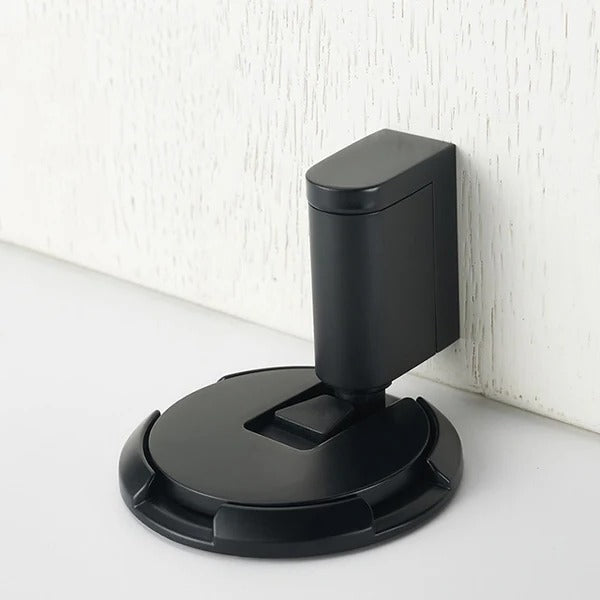 Adjustable Door Stopper with Locking Grip and Adhesive or Screw Mount, Fits 0.98 Inch Gap