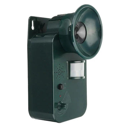 Ultrasonic Animal Repeller with Motion Sensor and Adjustable Frequency, Battery Operated