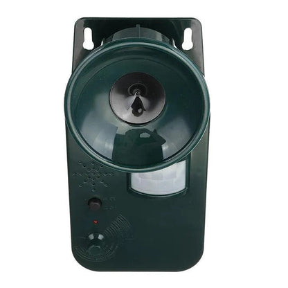 Ultrasonic Animal Repeller with Motion Sensor and Adjustable Frequency, Battery Operated