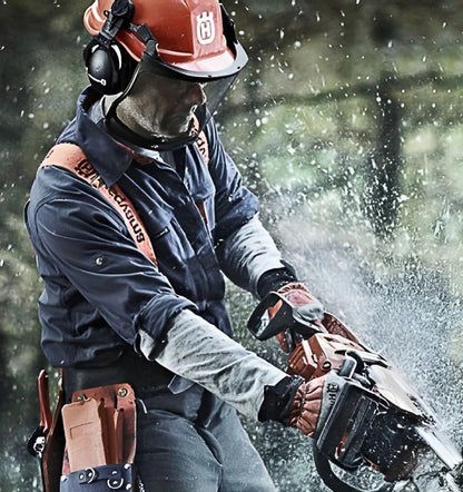 Chainsaw Sharpener with Integrated Stone and Adjustable Pin for 14-20in Bars