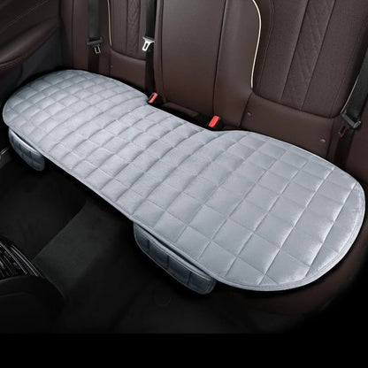 Backseat Cushion with Layered Foam and Adjustable Straps, Velvet Cover for Rear Seats
