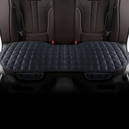 Backseat Cushion with Layered Foam and Adjustable Straps, Velvet Cover for Rear Seats