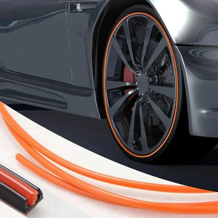 Wheel Rim Protector with Peel-Stick Adhesive and Trim to Fit 8m Roll Zolana