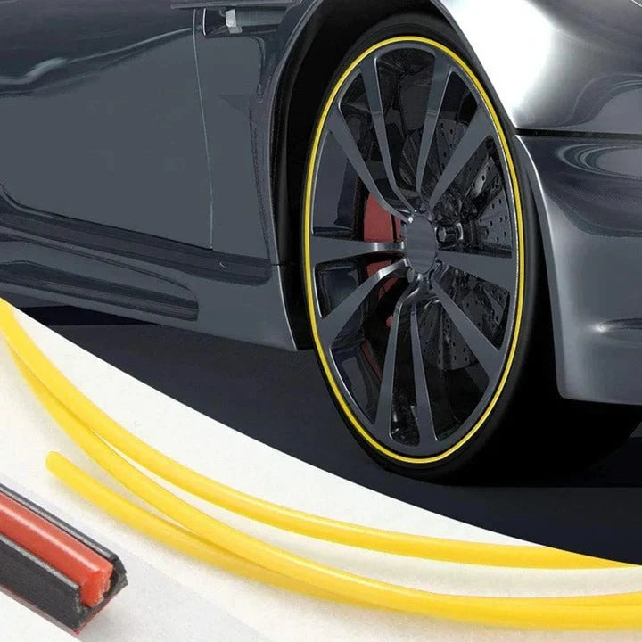 Wheel Rim Protector with Peel-Stick Adhesive and Trim to Fit 8m Roll Zolana