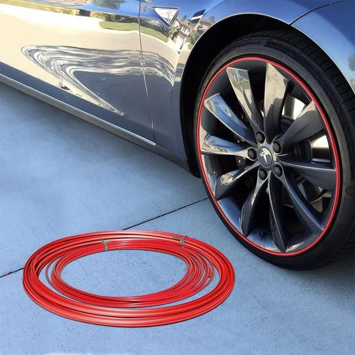 Wheel Rim Protector with Peel-Stick Adhesive and Trim to Fit 8m Roll Zolana