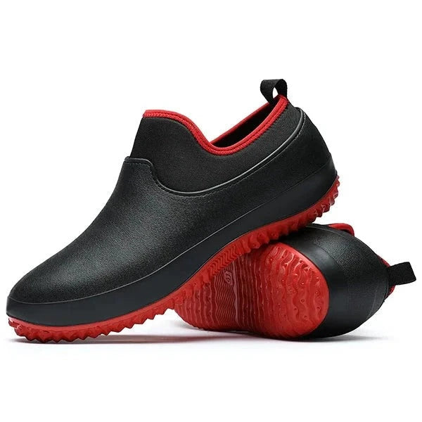 Slip-On Work Shoes with Water-Resistant Upper and Non-Slip Outsole, Cushioned Footbed Zolana