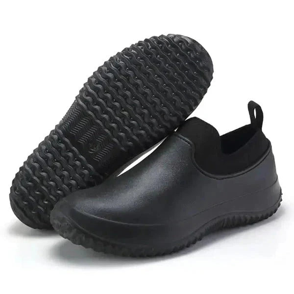 Slip-On Work Shoes with Water-Resistant Upper and Non-Slip Outsole, Cushioned Footbed Zolana
