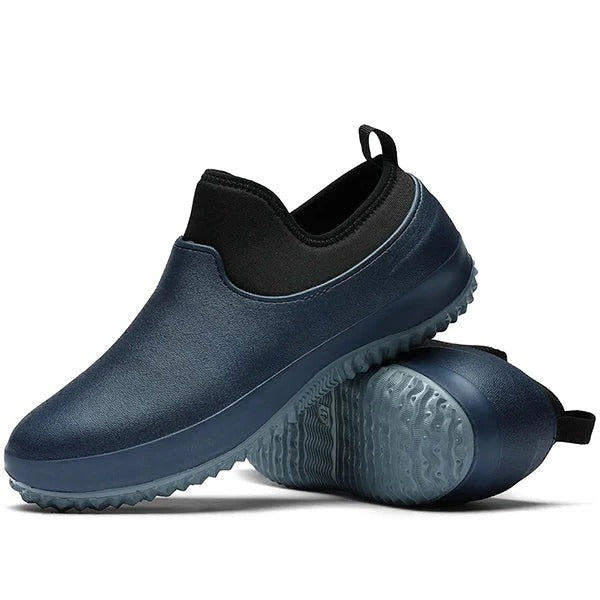 Slip-On Work Shoes with Water-Resistant Upper and Non-Slip Outsole, Cushioned Footbed Zolana