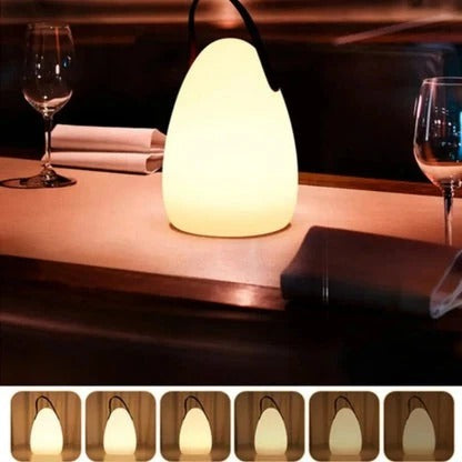 LED Table Lamp with Rechargeable Battery and Splash-Resistant Design, Remote Included