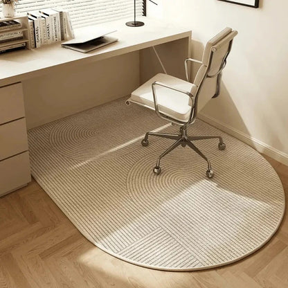 Chair Mat for Hard Floors with Non-Slip Backing and Short Pile Surface, Low-Profile Edge