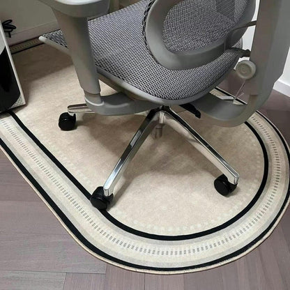 Chair Mat for Hard Floors with Non-Slip Backing and Short Pile Surface, Low-Profile Edge