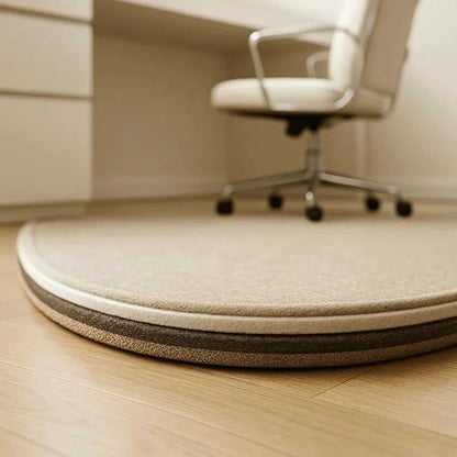 Chair Mat for Hard Floors with Non-Slip Backing and Short Pile Surface, Low-Profile Edge
