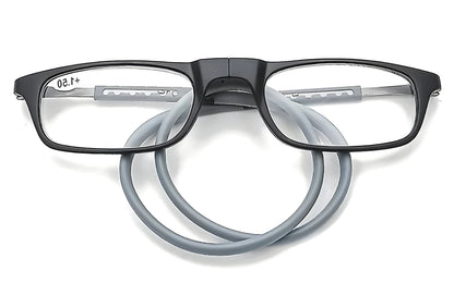 Reading Glasses with Magnetic Bridge and Hanging Neck Loop, Lightweight Unisex Zolana