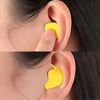 Ear Plugs for Sleep with Moldable Silicone Seal and Water-Resistant Design, Reusable Case