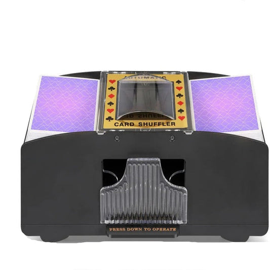 Automatic Card Shuffler with Battery Power and Two-Deck Capacity, Fits Standard Cards