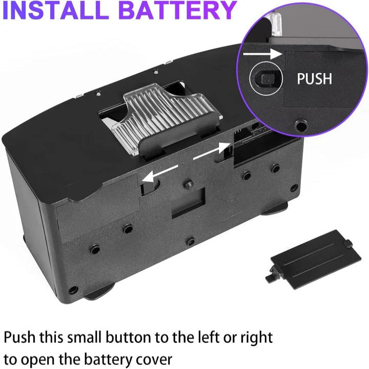 Automatic Card Shuffler, Battery-Operated Dual-Deck Design for Playing Cards Zolana