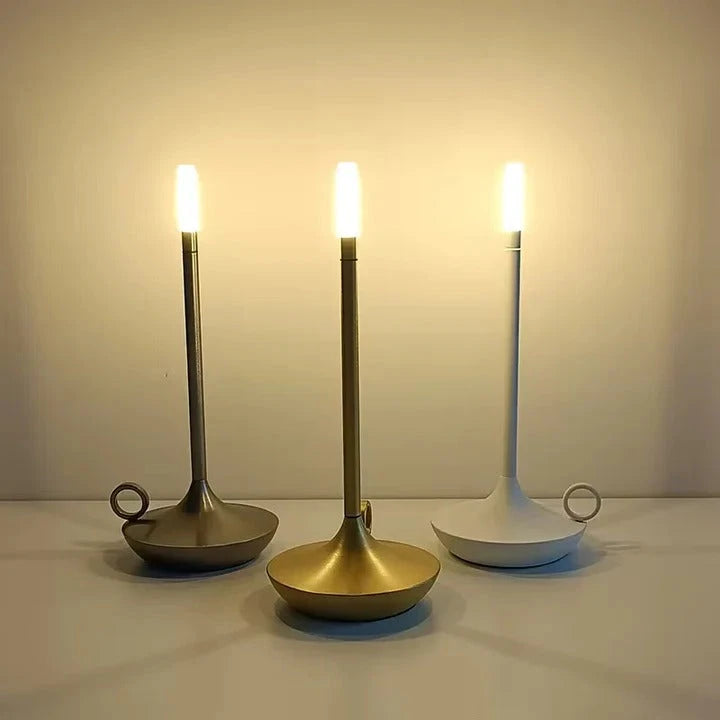Rechargeable Touch Table Lamp with Adjustable Dimming and Warm LED Light, USB Charging Zolana
