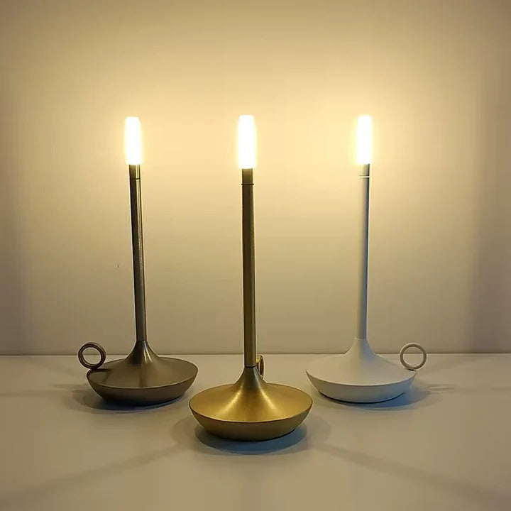 Rechargeable Touch Lamp with USB Charging and 12-Hour Battery, Portable Warm White