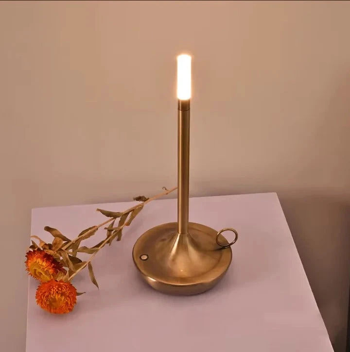 Rechargeable Touch Table Lamp with Adjustable Dimming and Warm LED Light, USB Charging Zolana