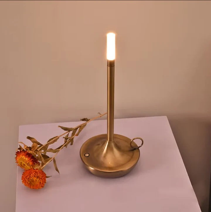 Rechargeable Touch Lamp with USB Charging and 12-Hour Battery, Portable Warm White