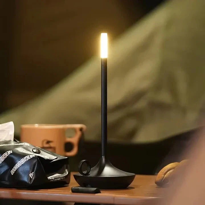 Rechargeable Touch Table Lamp with Adjustable Dimming and Warm LED Light, USB Charging Zolana