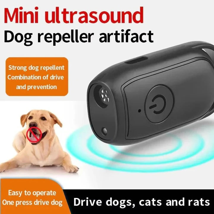 Ultrasonic Dog Deterrent with One-Button Activation and Pocket-Sized Design Zolana