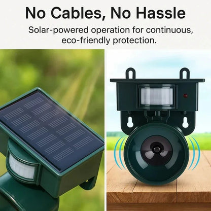 Motion Sensor Bird Deterrent with Sensitivity and Volume Control, Weather Resistant Zolana