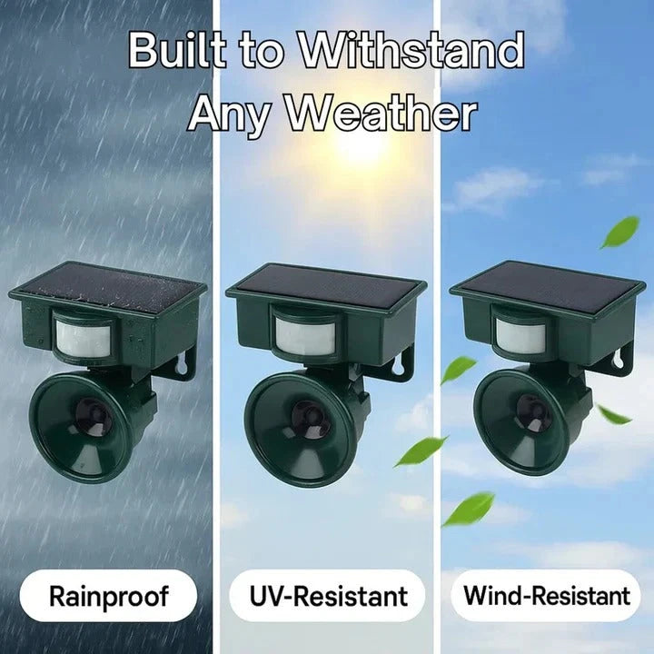 Motion Sensor Bird Deterrent with Sensitivity and Volume Control, Weather Resistant Zolana