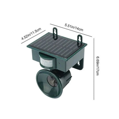 Motion Sensor Bird Deterrent with Sensitivity and Volume Control, Weather Resistant Zolana