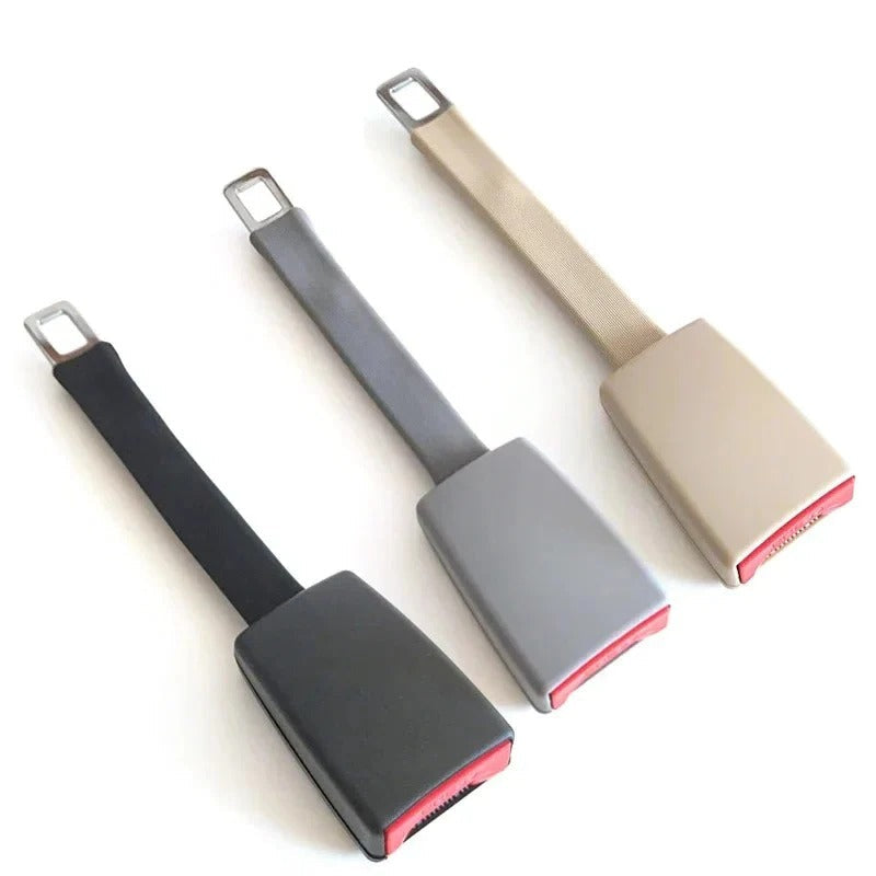 Seat Belt Extender with Rigid Upright Stem and 11-Inch Reach, Toolless Click-In Install