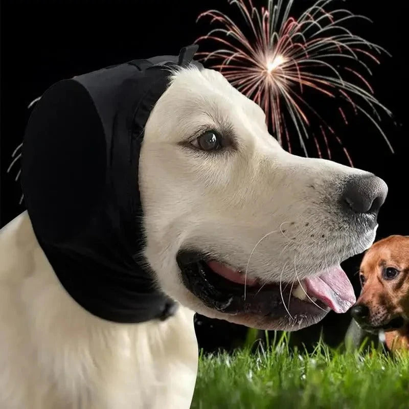 Noise Reducing Dog Ear Muffs with Padded Hood and Adjustable Drawcord, Breathable Warm Zolana