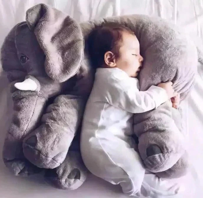 Elephant Plush Pillow for Babies with Supportive Shape and Soft Filling, Multiple Sizes Zolana