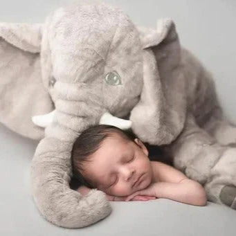 Elephant Plush Pillow for Babies with Supportive Shape and Soft Filling, Multiple Sizes Zolana