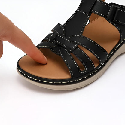 Orthotic Sandals with Contoured Footbed and Cushioning Midsole, Women's Adjustable Fit