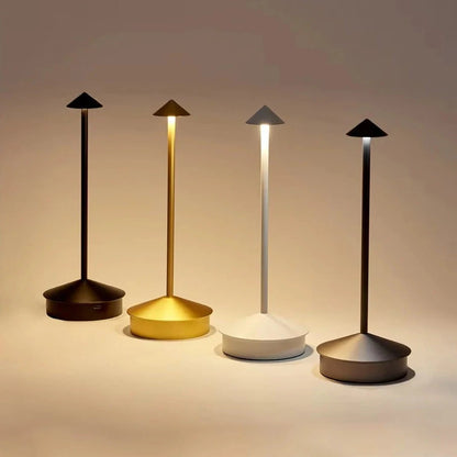 Rechargeable LED Desk Lamp with 3-Mode Color Settings and Touch Control, Compact Zolana