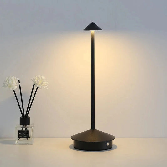 Rechargeable LED Desk Lamp with 3-Mode Color Settings and Touch Control, Compact Zolana