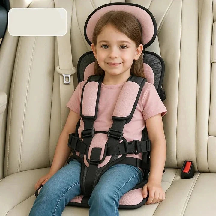Portable Car Seat with 5-Point Harness and Foldable Lightweight Design, Up to 132 Lbs Zolana