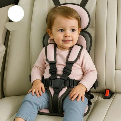 Portable Car Seat with 5-Point Harness and Foldable Lightweight Design, Up to 132 Lbs Zolana