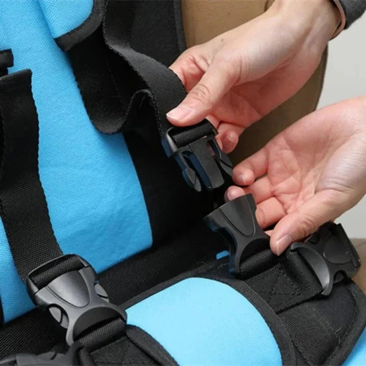 Portable Car Seat with 5-Point Harness and Foldable Lightweight Design, Up to 132 Lbs Zolana
