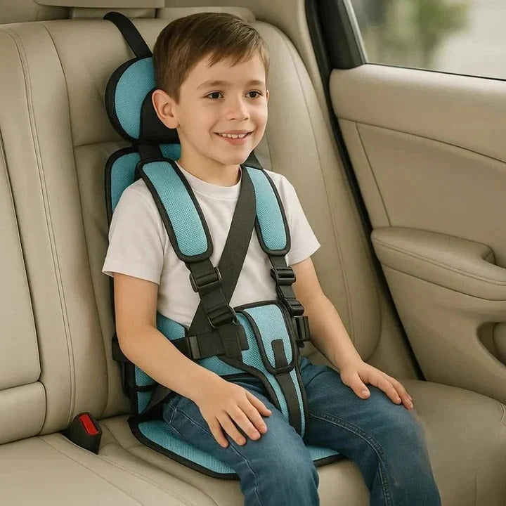 Portable Car Seat with 5-Point Harness and Foldable Lightweight Design, Up to 132 Lbs Zolana