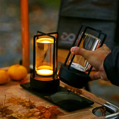 Rechargeable Table Lamp with Touch Dimming and Adjustable Color Temperature, USB-C