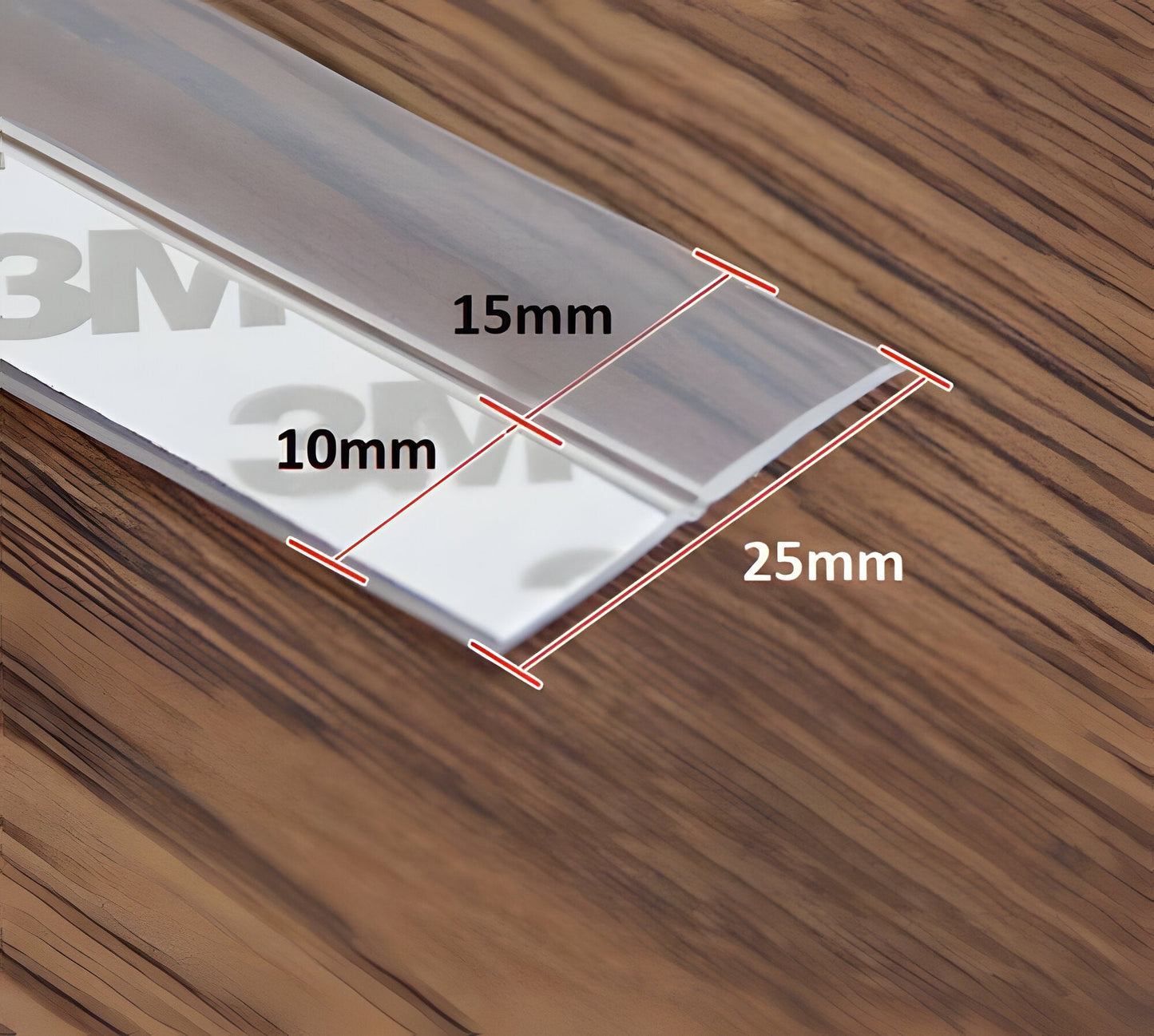 Door Seal Strip with Self-Adhesive Backing and Transparent Flexible Weatherstrip, 5m Length Zolana