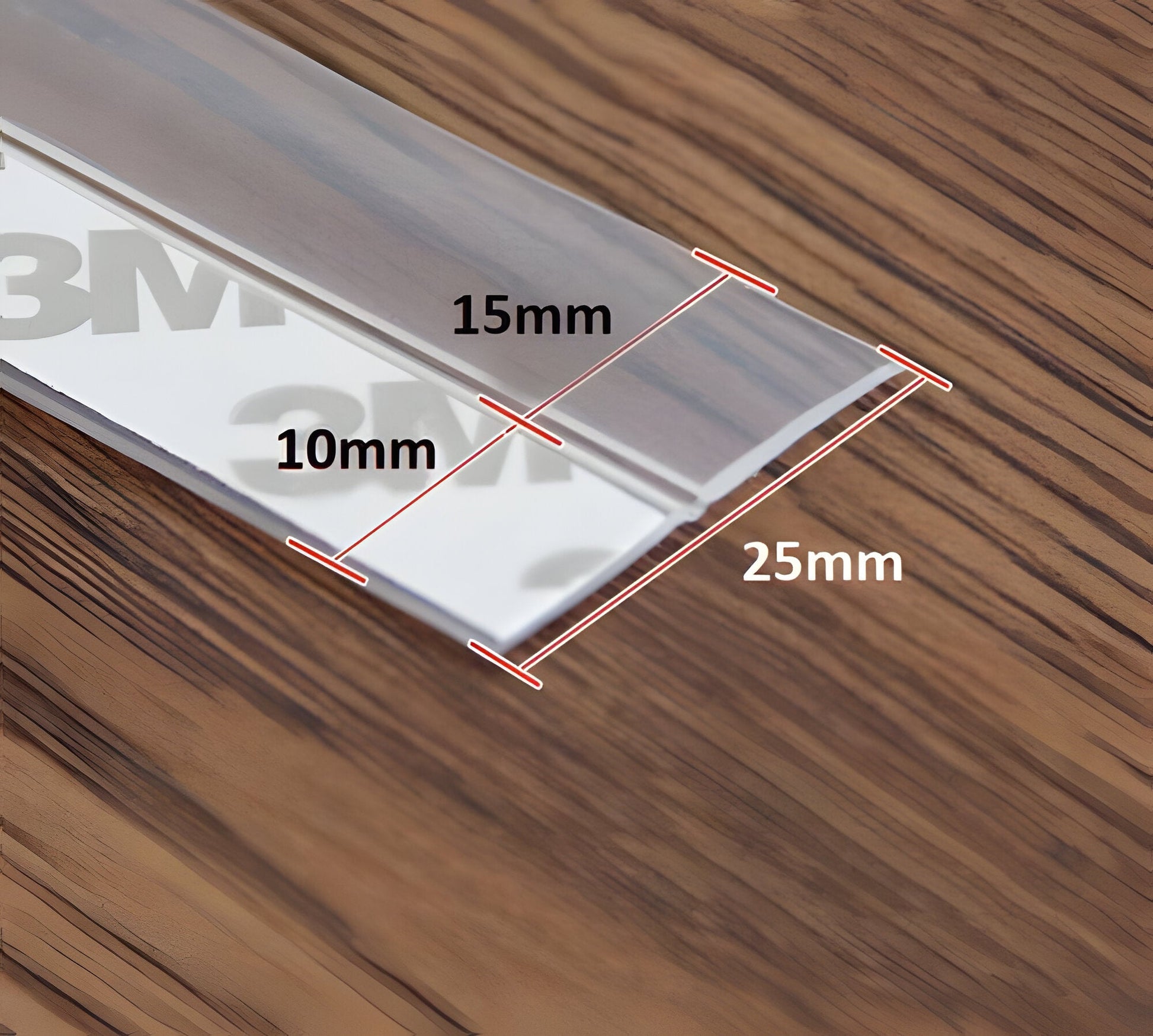 Door Seal Strip with Self-Adhesive Backing and Transparent Flexible Weatherstrip, 5m Length Zolana