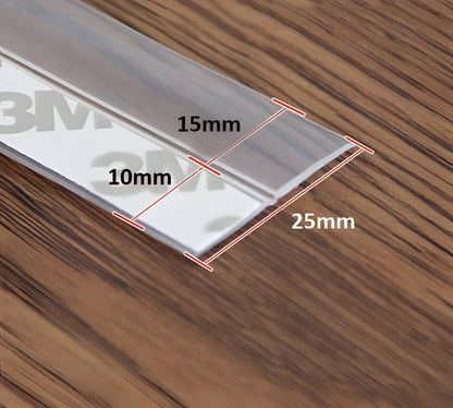 Door Seal Strip with Self-Adhesive Backing and Transparent Flexible Weatherstrip, 5m Length Zolana