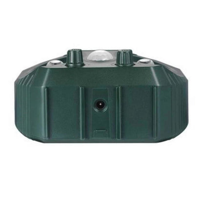 Motion Activated Animal Repellent with Ultrasonic Sound and Flashing Light, Solar Powered