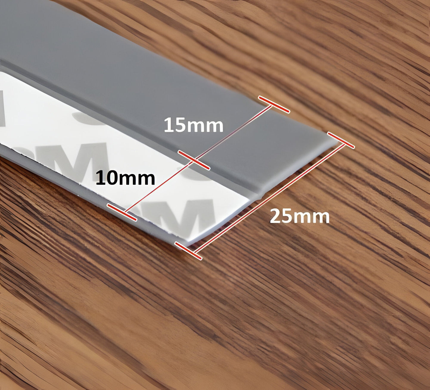 Door Seal Strip with Self-Adhesive Backing and Transparent Flexible Weatherstrip, 5m Length Zolana